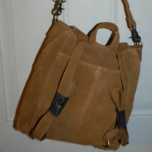 Free People Tiger-eye Large Backpack Suede Leather NWT🆕💥📦⌚🏃🏻💨⚡🚚 - Picture 12 of 15